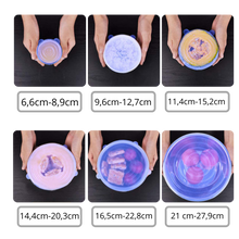 Load image into Gallery viewer, 6 Pezzi Coperchi elasticizzati in silicone  - Ozerty
