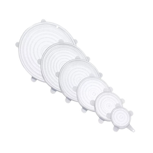 Load image into Gallery viewer, 6 Pezzi Coperchi elasticizzati in silicone
