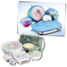 Load image into Gallery viewer, 6 Pezzi Coperchi elasticizzati in silicone  - Ozerty
