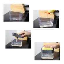 Load image into Gallery viewer, Distributore di detersivo da cucina con porta spugna - Ozerty
