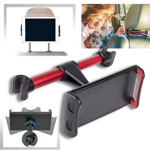 Supporto per tablet e telefono sul sedile posteriore dell'auto - Ozerty