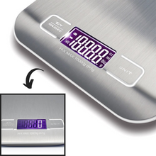 Load image into Gallery viewer, Bilancia da cucina digitale LCD in acciaio inox - Ozerty
