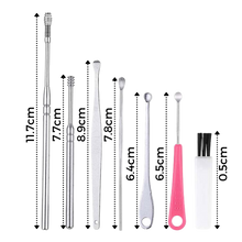 Load image into Gallery viewer, Set di strumenti per la pulizia del cerume in acciaio inossidabile - Ozerty
