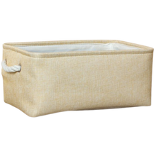 Load image into Gallery viewer, Elegante cestino di lino con manici in corda - Ozerty
