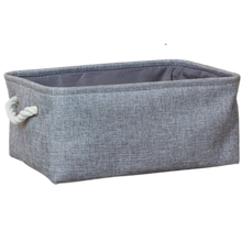 Load image into Gallery viewer, Elegante cestino di lino con manici in corda - Ozerty
