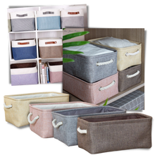 Load image into Gallery viewer, Elegante cestino di lino con manici in corda - Ozerty
