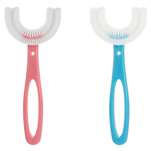 Load image into Gallery viewer, Spazzolino da denti a forma di U per bambini (confezione da 2) - Ozerty
