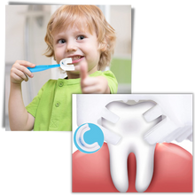 Load image into Gallery viewer, Spazzolino da denti a forma di U per bambini (confezione da 2)
