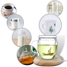 Load image into Gallery viewer, Scaldabicchieri elettrico USB in legno
