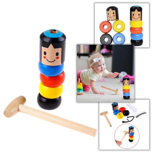 Giocattolo magico infrangibile dell'uomo di legno - Ozerty