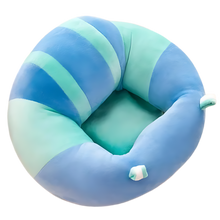 Load image into Gallery viewer, Cuscino igienico regolabile per seggiolino per bambini -Strisce blu lago - Ozerty
