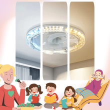 Load image into Gallery viewer, Ventilatore da soffitto estetico con luce e telecomando - Ozerty
