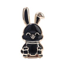 Load image into Gallery viewer, Supporto per telefono a forma di coniglietto -Nero - Ozerty
