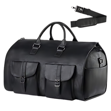 Load image into Gallery viewer, Borsa a Duffel Convertibile per Abbigliamento -Nero - Ozerty
