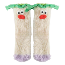 Load image into Gallery viewer, Calzini divertenti in velluto corallo -Bianco - Ozerty
