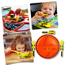 Load image into Gallery viewer, Set di piatti e utensili per un&#39;alimentazione creativa e costruttiva - Ozerty
