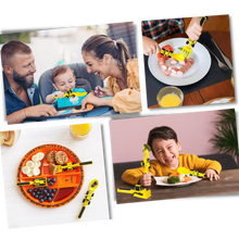 Load image into Gallery viewer, Set di piatti e utensili per un&#39;alimentazione creativa e costruttiva - Ozerty
