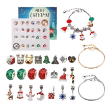 Load image into Gallery viewer, Calendario dell&#39;Avvento 24 Giorni con Gioielli Fai-da-Te -Rosso - Ozerty
