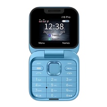 Load image into Gallery viewer, Telefono cellulare pieghevole Dual Sim piccolo  -I16 Pro/Blu - Ozerty
