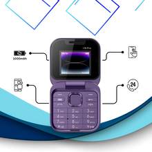 Load image into Gallery viewer, Telefono cellulare pieghevole Dual Sim piccolo  - Ozerty
