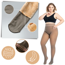 Load image into Gallery viewer, Collant foderati in pile finto traslucido - Ozerty
