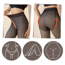 Load image into Gallery viewer, Collant foderati in pile finto traslucido - Ozerty
