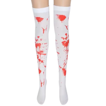 Load image into Gallery viewer, Calze Compressori con Design Festivi per Halloween -Notte cremisi - Ozerty
