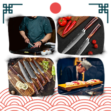 Load image into Gallery viewer, Coltelli giapponesi della serie Terra di fuoco - Ozerty
