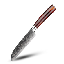 Load image into Gallery viewer, Coltelli giapponesi della serie Terra di fuoco -Coltello Santoku 12 cm - Ozerty
