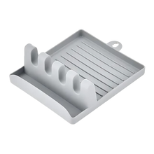 Carica l&#39;immagine nel visualizzatore di Gallery, Porta Spatole Antiscivolo a Quattro Scomparti -Grigio - Ozerty

