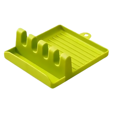 Carica l&#39;immagine nel visualizzatore di Gallery, Porta Spatole Antiscivolo a Quattro Scomparti -Verde - Ozerty
