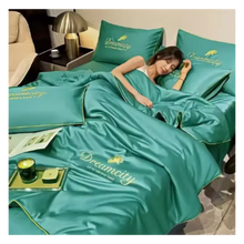 Load image into Gallery viewer, Copripiumino in morbida seta di ghiaccio -Verde/150X200 cmVerde/180X220 cmVerde/200X230 cm - Ozerty
