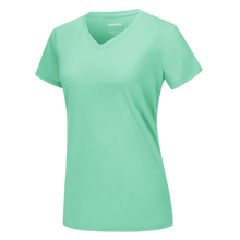 Carica l&#39;immagine nel visualizzatore di Gallery, Maglia con scollo a V a raffreddamento istantaneo da donna -Verde menta - Ozerty

