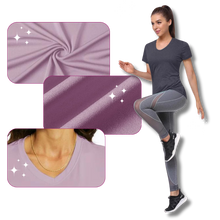 Carica l&#39;immagine nel visualizzatore di Gallery, Maglia con scollo a V a raffreddamento istantaneo da donna - Ozerty
