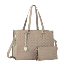 Load image into Gallery viewer, Borsa Tote bag con scomparto isolato -Beige - Ozerty
