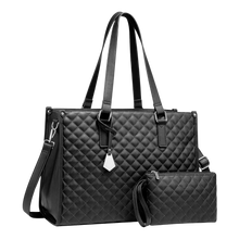 Load image into Gallery viewer, Borsa Tote bag con scomparto isolato -Nero - Ozerty
