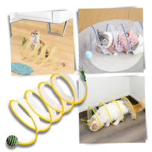 Load image into Gallery viewer, Tunnel interattivo compatto per gatti - Ozerty
