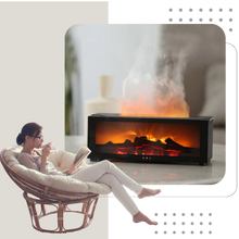 Load image into Gallery viewer, Diffusore di Oli Essenziali a LED con Simulazione di Camino - Ozerty
