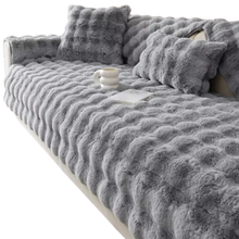 Carica l&#39;immagine nel visualizzatore di Gallery, Lussuoso Copridivano in Poliestere -Grigio chiaro - Ozerty
