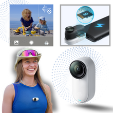 Load image into Gallery viewer, Telecamera a Mani Libere Insta360 con Montaggio Magnetico - Ozerty
