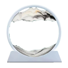 Load image into Gallery viewer, Quadro Ipnotico di Sabbia in Movimento -Bianco con cornice bianca/18 x 19 cmBianco con cornice bianca/25 x 26 cm  - Ozerty
