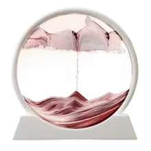 Load image into Gallery viewer, Quadro Ipnotico di Sabbia in Movimento -Marrone con cornice bianca/18 x 19 cmMarrone con cornice bianca/25 x 26 cm  - Ozerty
