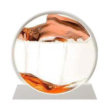 Load image into Gallery viewer, Quadro Ipnotico di Sabbia in Movimento -Arancione con cornice bianca/18 x 19 cmArancione con cornice bianca/25 x 26 cm  - Ozerty
