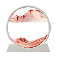 Load image into Gallery viewer, Quadro Ipnotico di Sabbia in Movimento -Rosso con cornice bianca/18 x 19 cmRosso con cornice bianca/25 x 26 cm  - Ozerty
