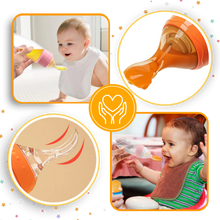 Load image into Gallery viewer, Biberon anti-perdita con cucchiaio in silicone - Ozerty
