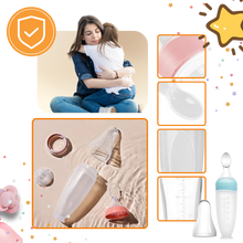 Load image into Gallery viewer, Biberon anti-perdita con cucchiaio in silicone - Ozerty
