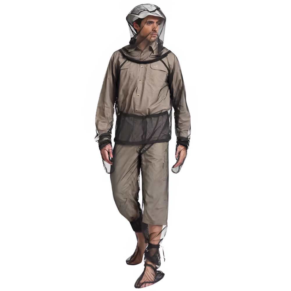 Tuta da Avventura in Micro rete -Set nero - Ozerty