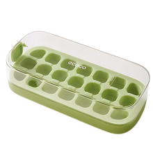 Load image into Gallery viewer, Vassoi per cubetti di ghiaccio in silicone antiaderente -Verde/21 griglie - Ozerty
