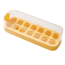Load image into Gallery viewer, Vassoi per cubetti di ghiaccio in silicone antiaderente -Giallo/14 griglie - Ozerty
