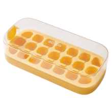 Load image into Gallery viewer, Vassoi per cubetti di ghiaccio in silicone antiaderente -Giallo/21 griglie - Ozerty
